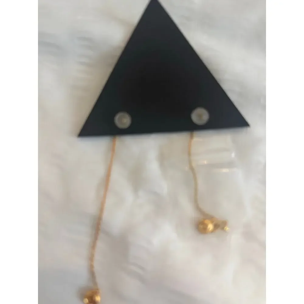 LUV AJ Shell Coil Threader Earrings NEW